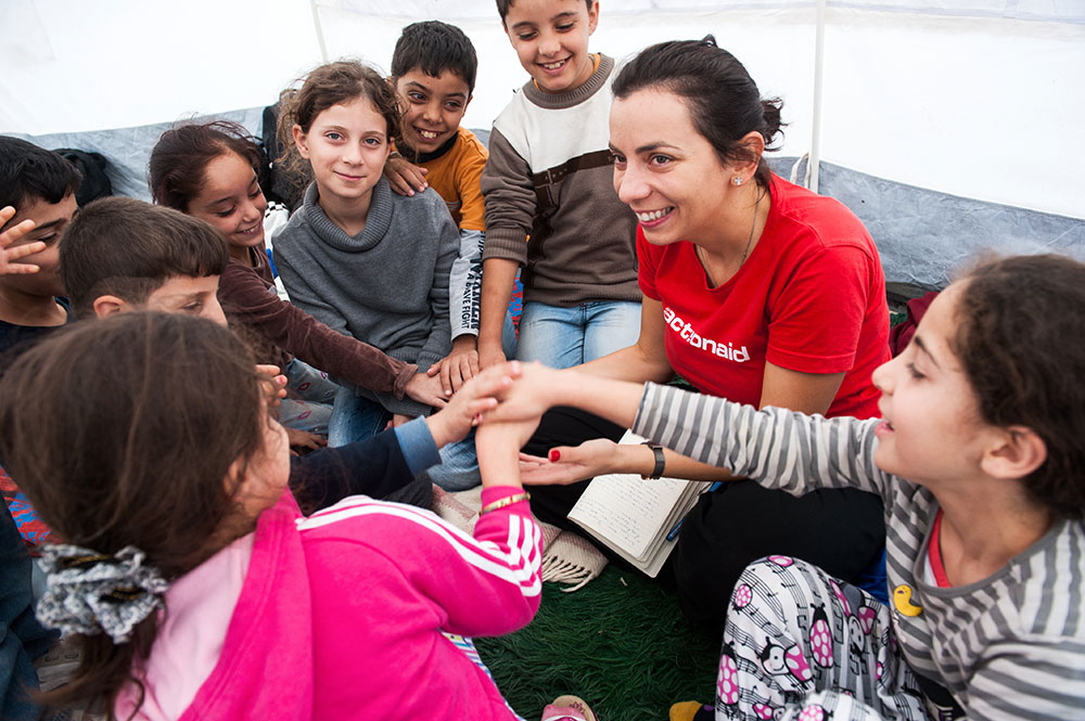 Psycho-social support is especially important, especially for children refugees.